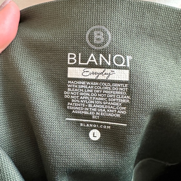 BLANQI Everyday Seamless Green Leggings New Without Tags Size Large - Picture 6 of 6